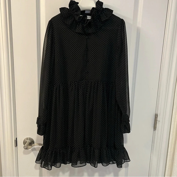 ZARA MICRO DOT MINI DRESS  SIZE S - Picture 6 of 11